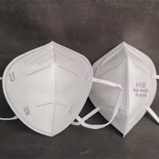 Head Strap Melt Blown Disposable Mask En149 Industrial Use Without Valve Non-Medical 4 Ply Melt-Blown Fabric White