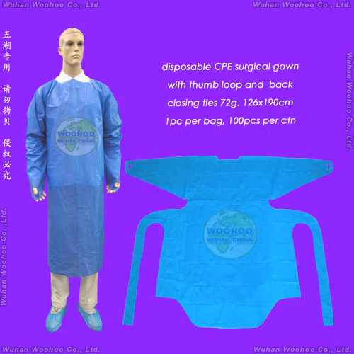 Vestido protector del vestido médico a prueba de agua disponible del aislamiento